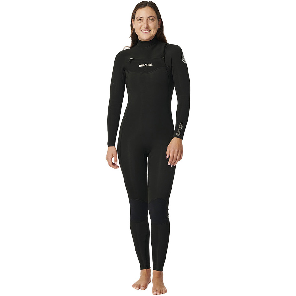 2025 Rip Curl Da Donna Dawn Patrol Performance 5/3mm Chest Zip Muta 152WFS - Black
